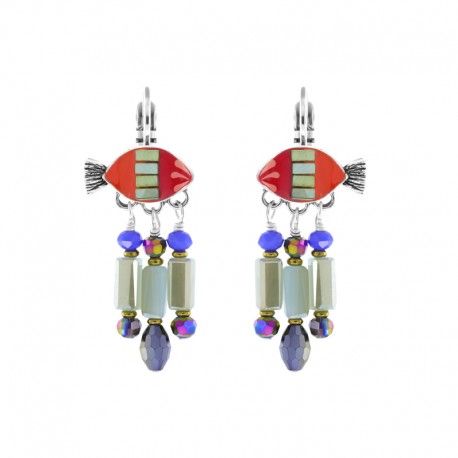 Taratata - boucles d'oreilles Corail