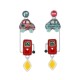 Taratata - boucles d'oreilles Mille Bornes